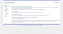 Desktop Screenshot of culturomics.org