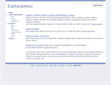 Tablet Screenshot of culturomics.org